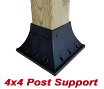 Deck Post Handrail Support Flange 